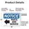 Signmission Parts And Service (Left Arrow), 18 in W x Rectangle, Plastic OS-2PACK-NS-P-1218-L-17135 - alternate 6